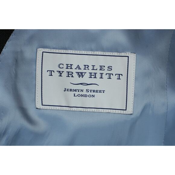 Charles Tyrwhitt Blazer Mens 44R Gray 100% Wool Classic Fit 2 Buttons - Picture 5 of 10